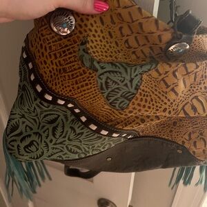 Myra Bag Patterned Fabric Interior